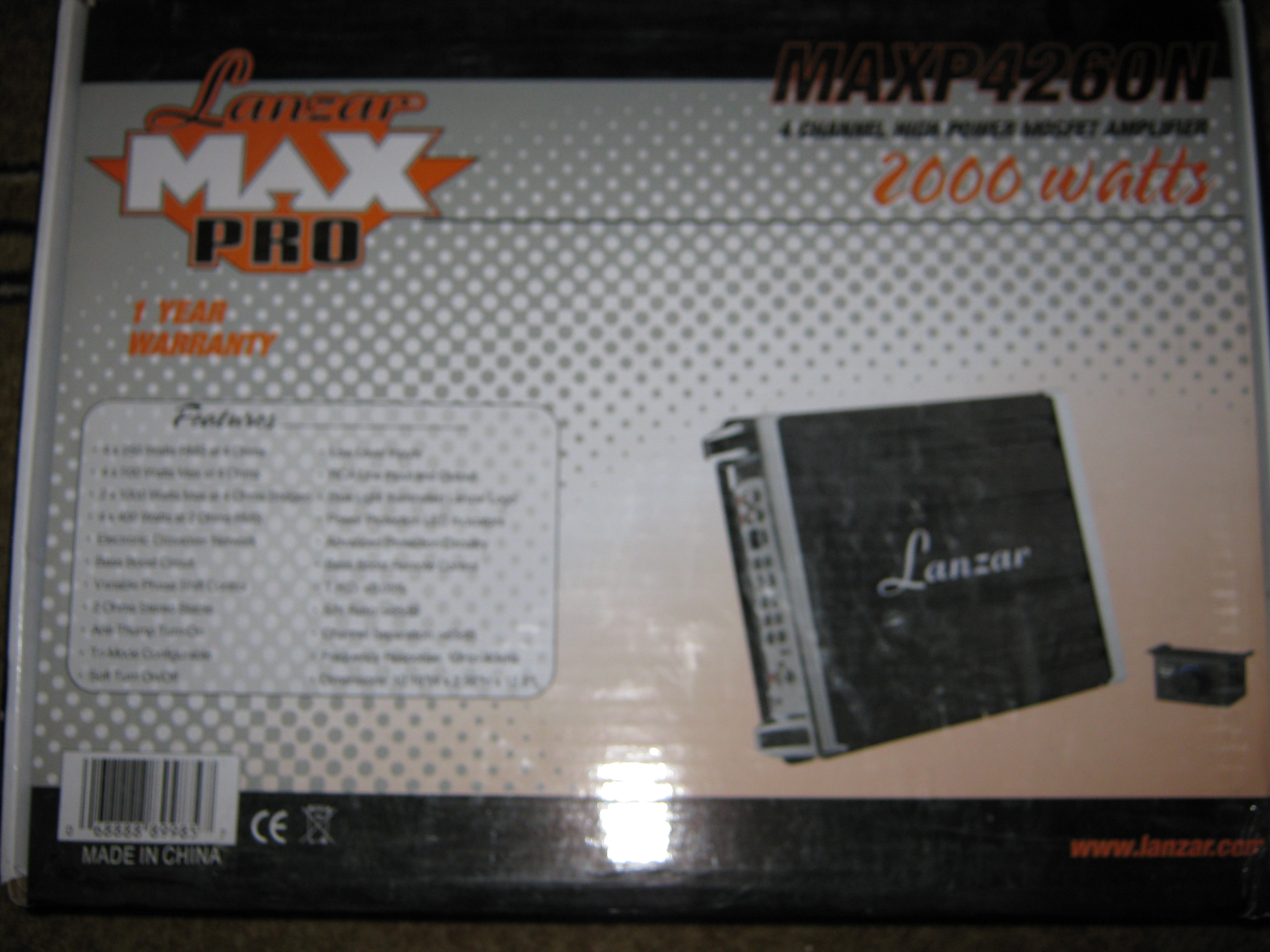  Lanzar maxp4260N, 2000