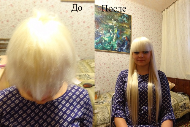 Наращивание волос славянский волос вьется